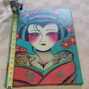 ARRON BELL Vibrant Geisha Canvas ArtPrints and Flash Art: Bell's geisha illustra